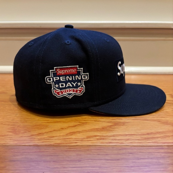 SUPREME NEW ERA OPENING DAY 2021 HAT No Comp Box Logo Opening Day 7 1/2 - Picture 2 of 12